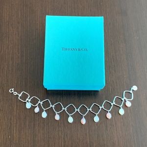 Tiffany & Co Iridesse Pearl Square Link Bracelet